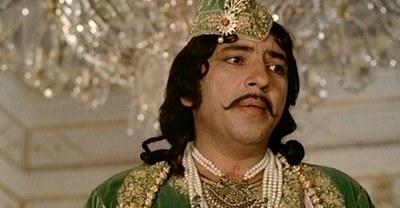 Wajid Ali Shah (Amjad Khan) in Satyajit Ray's Shatraji Ke Khiladi/The Chess Players