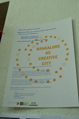 BANGALORE AS A CREATIVE CITY 2011
