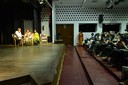 Opening address at BANGALORE AS A CREATIVE CITY: An Open Consultation, Thursday 29th September, 2011. On stage: Ashish Rajadhyaksha, Shoba Nambisan (NGMA) and Maitree Dasgupta (Swissnex)