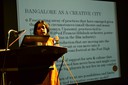 Dr.Radhika.P, Principal Researcher of the project presenting at BANGALORE AS A CREATIVE CITY: An Open Consultation, Thursday 29th September, 2011