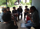 Grace Yee, Stephen Chan ( Lignan University), Sung Kyung Kim ( Sungkonghoe University) and Daniel Goh ( National University of Singapore) interacting with director B.Suresha as part of a field trip organised for participants of the cluster meeting