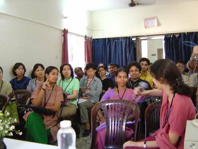 The audience, listening to IACS Conference at CSCS (February 2004)