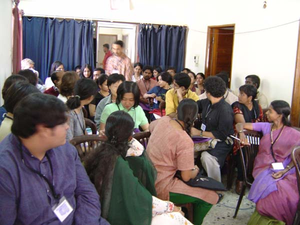 The audience, listening to IACS Conference at CSCS (February 2004)