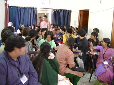 The audience, listening to IACS Conference at CSCS (February 2004)