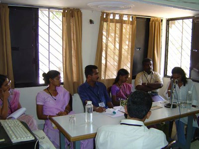 The audience, listening to IACS Conference at CSCS (February 2004)