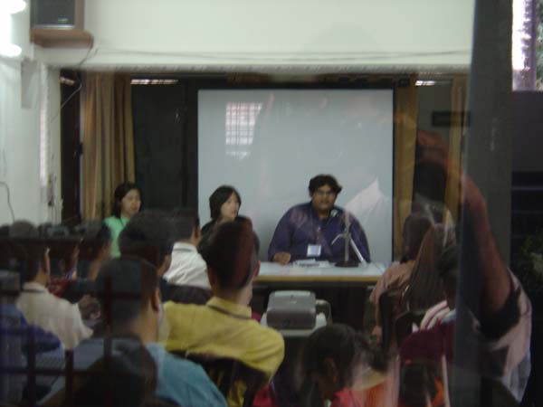 The audience, listening to IACS Conference at CSCS (February 2004)