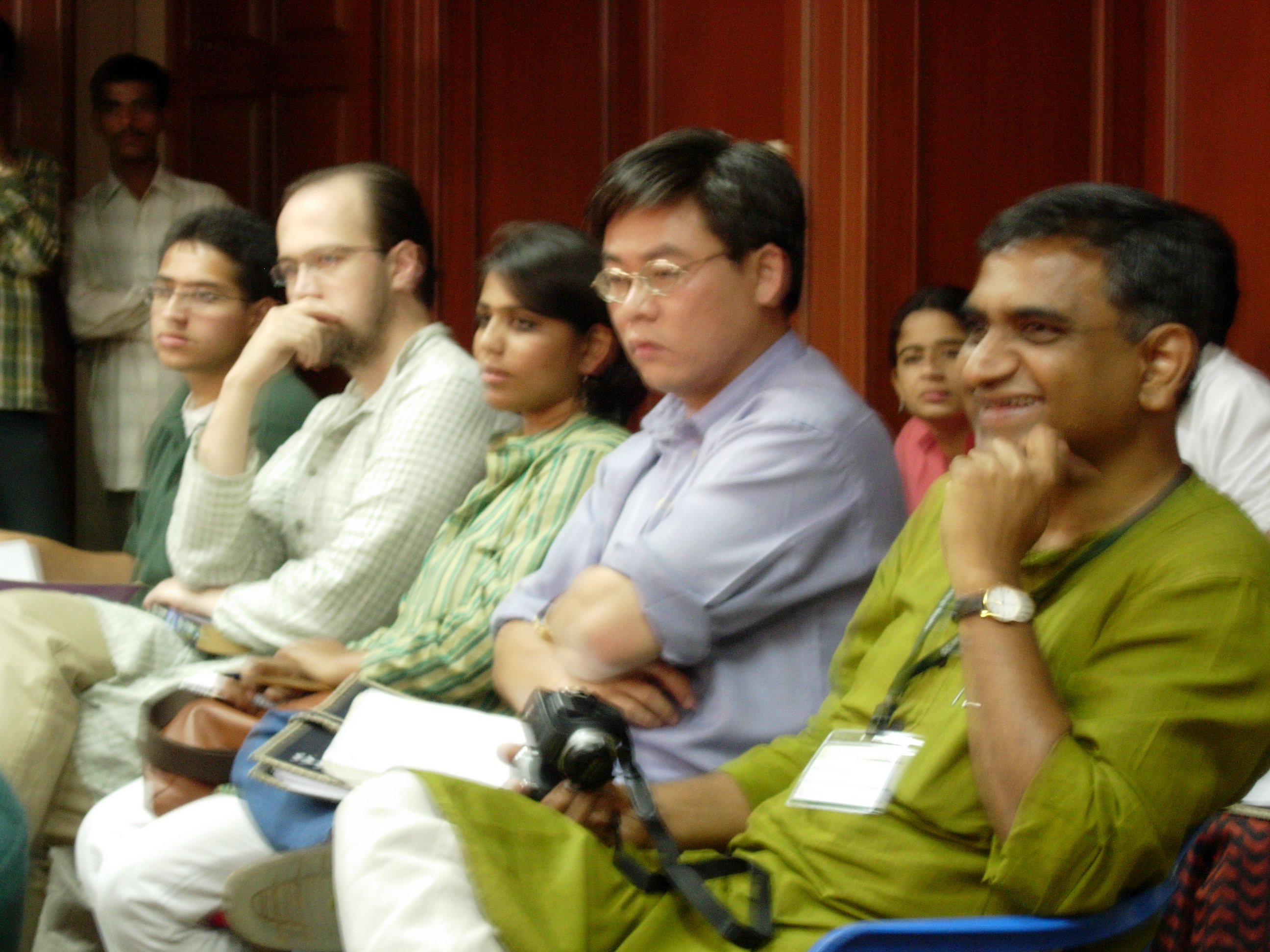 At the Enculturing Law conference (Bangalore: August 2005) 