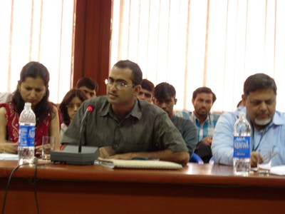 Jason Fernandes at the Enculturing Law conference (Bangalore: August 2005)