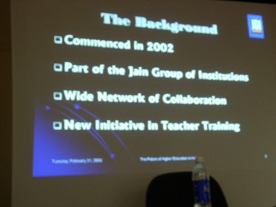 Screening the Future of Education Conference February, 20-21, 2006