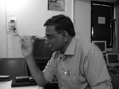 Dr. Kakarala Sitharamam at a CSCS work-in-progress
