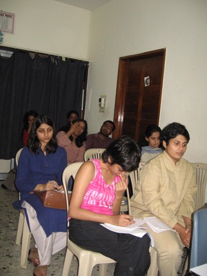 The audience, listening to Culture and Democracy Lecture at CSCS (2007)