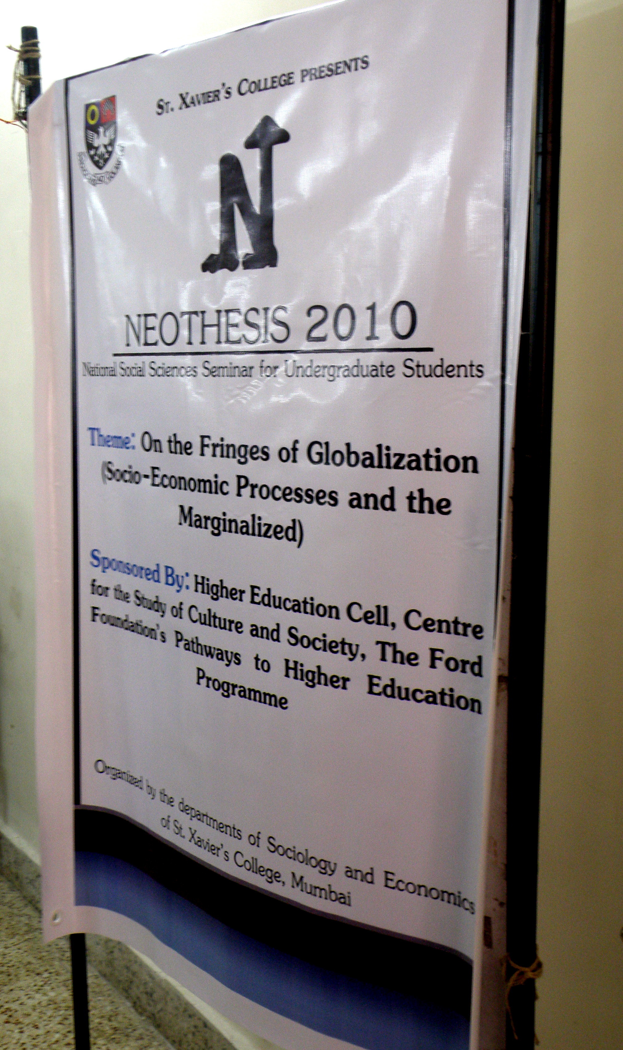 Seminar at St. Xavier's College, Mumbai as part of HEIRA's Ford Pathways to Higher Education Programme